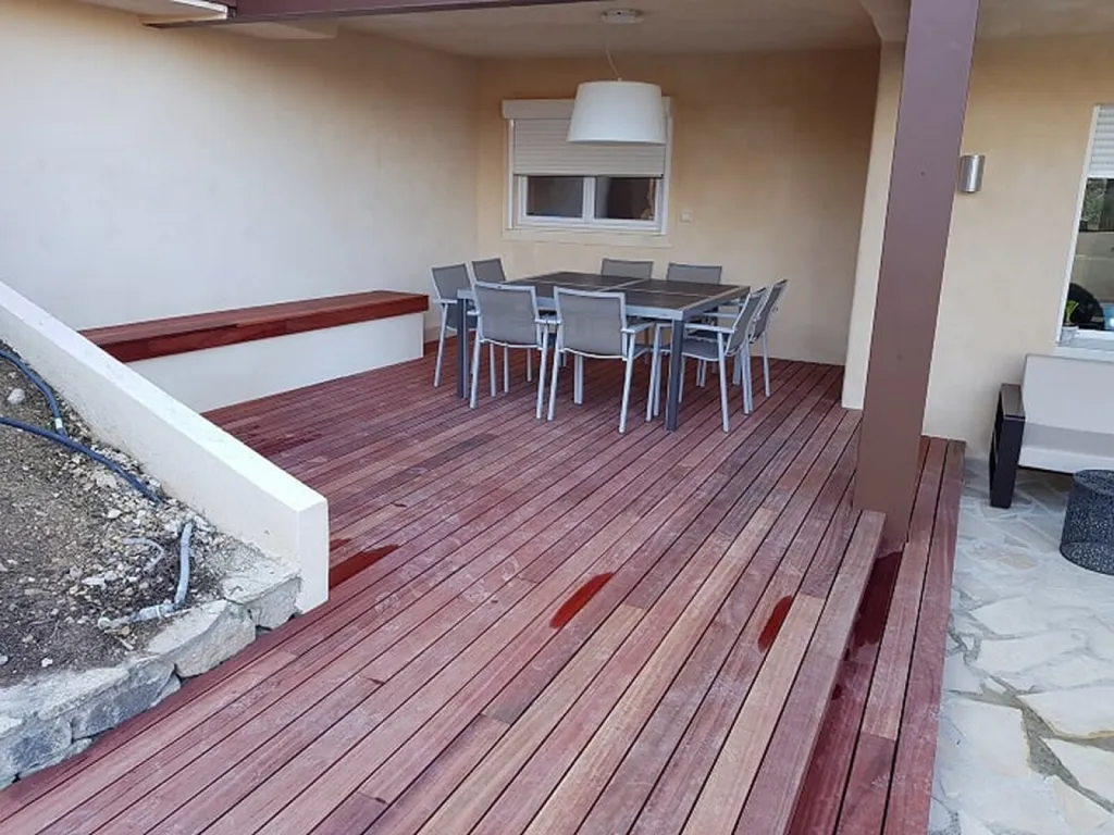 terrasse en padouck