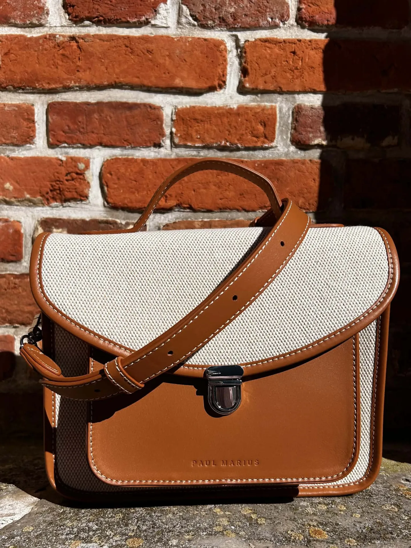 Sac Paul Marius Mademoiselle George Escapade Beige/Cognac chez Evasion à Eu