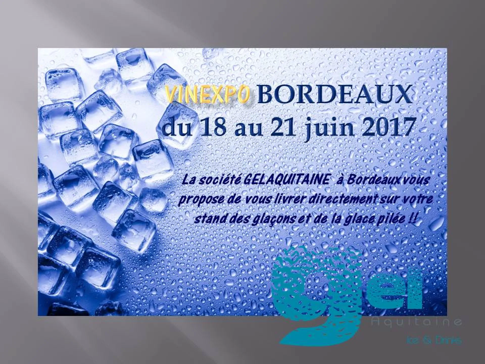 VINEXPO 2017 GLACONS