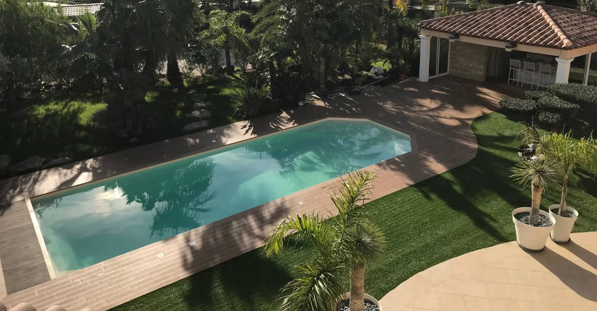 Piscines à fond incliné de la marque alliance Piscines dans le Var