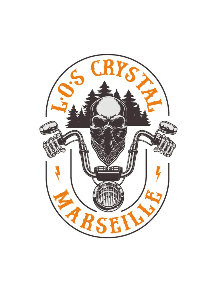 Graphiste pour création de logo biker pour L.O.S Crystal à Marseille