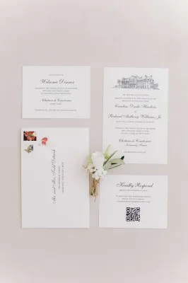 Romance and Refinement Unite: An Elegant American Wedding in a Historic Luxury Castle with outdoor ceremony in Normandy