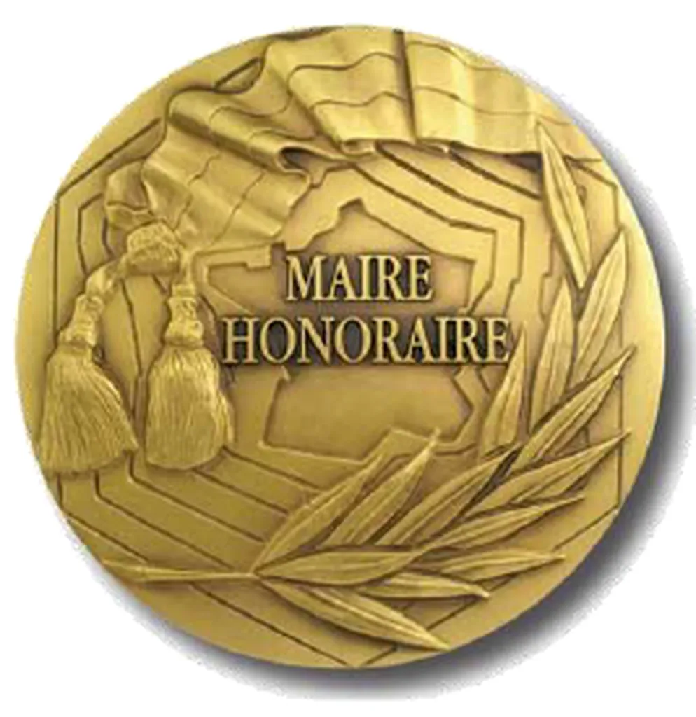 MEDAILLE MAIRE HONORAIRE EN BRONZE