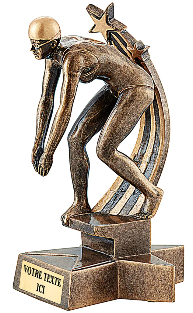 TROPHEE RESINE NATATION N° 1 - 20 CM