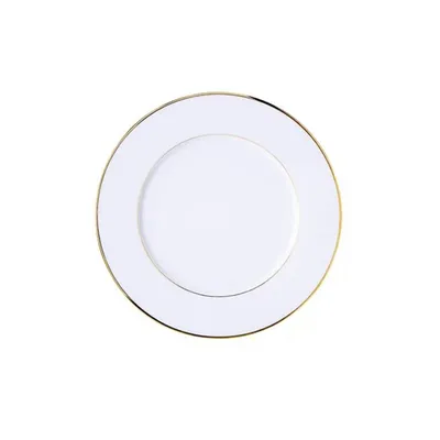 LOCATION ASSIETTE PLATE DE PRÉSENTATION EN PORCELAINE FINE FILET OR POUR MARIAGE A SAINTE MAXIME DANS LE 83