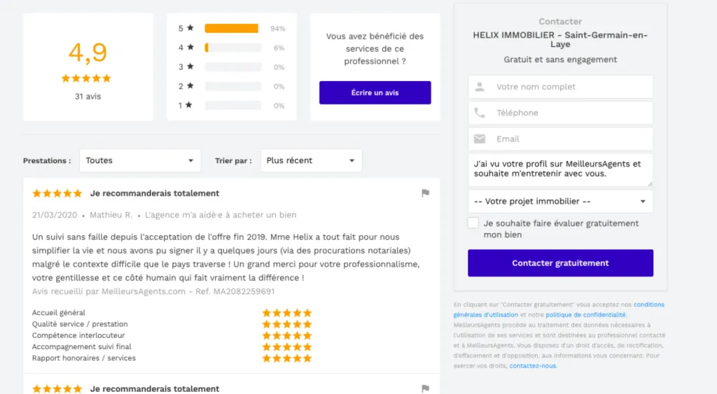 Avis Helix Immobilier