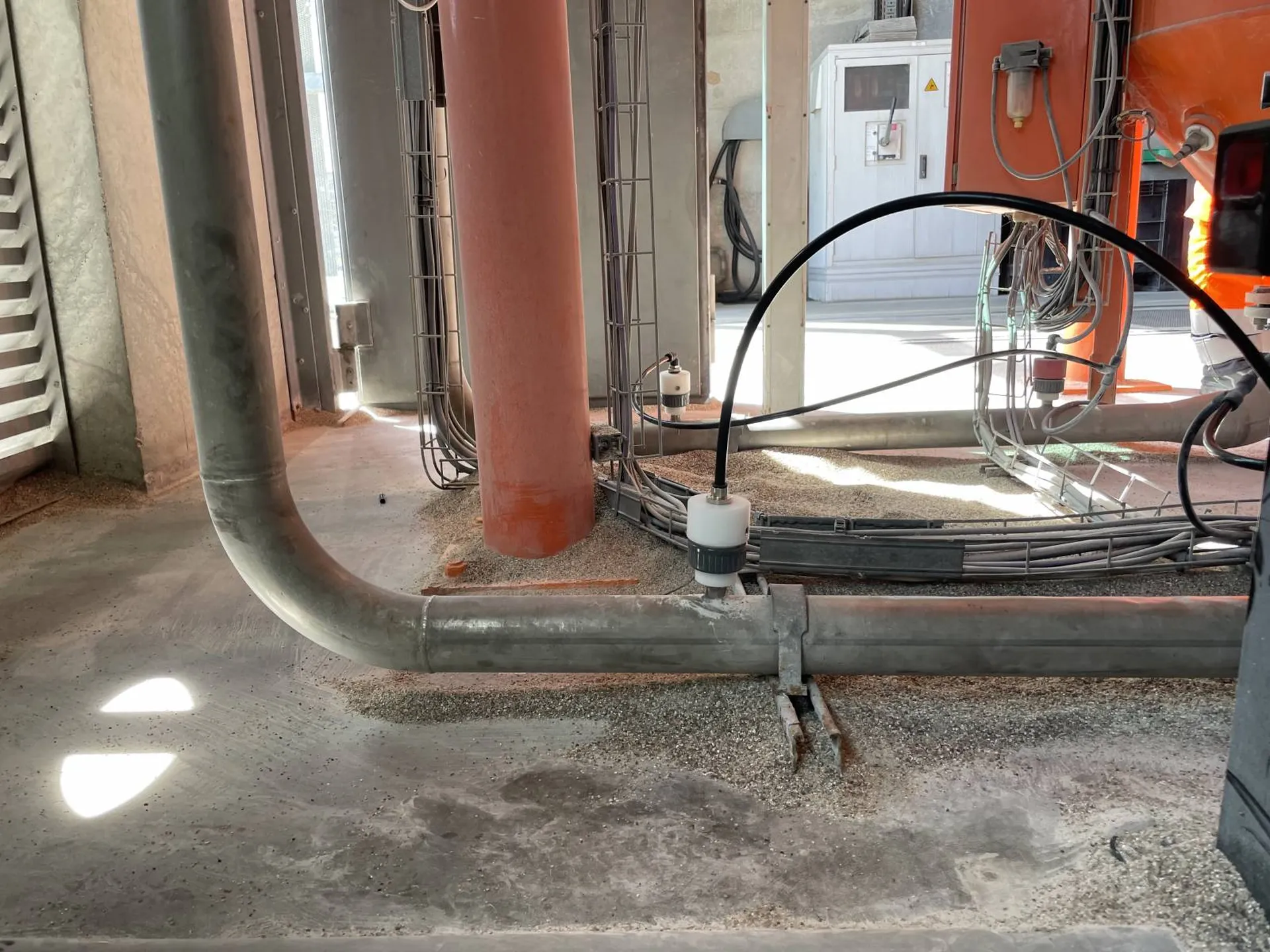 Tuyauterie de sable percée