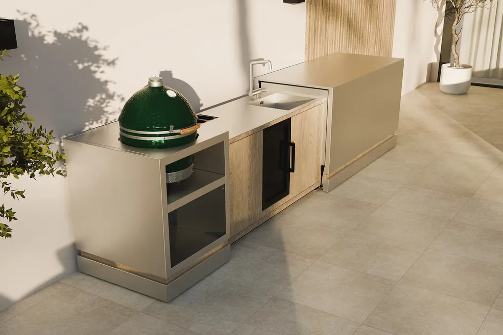 Cuisine d'été inox Malkara refermable