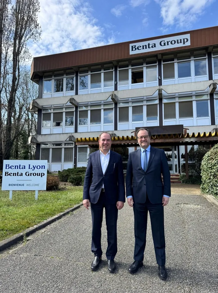 Visite de Son Excellence Monsieur Rabih El Chaer, Ambassadeur du Liban en France, sur le site industriel de Benta Lyon