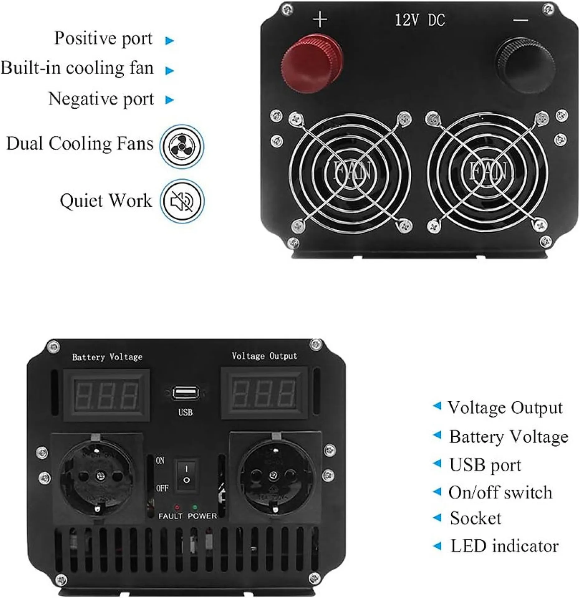 TRANSFO 12V 220 V HAUTE PUISSANCE