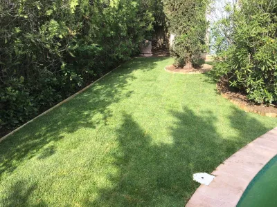 Réaménagement d'un jardin et d'un tour de piscine sur Villeneuve Lez Avignon