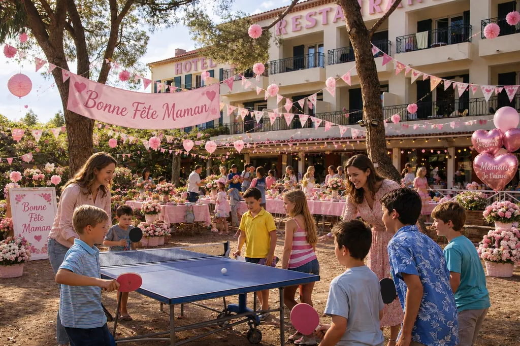 Brunch spécial Fête des Mères avec mini jeux pour les enfants à Bormes-les-Mimosas à La Table de l’HDLP