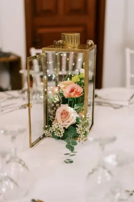 dîner de mariage dans une villa en grèce