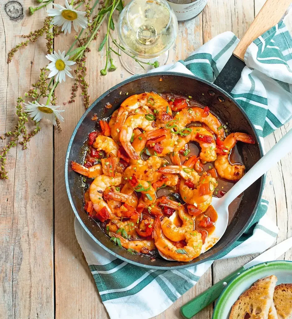 Crevettes sautés maison