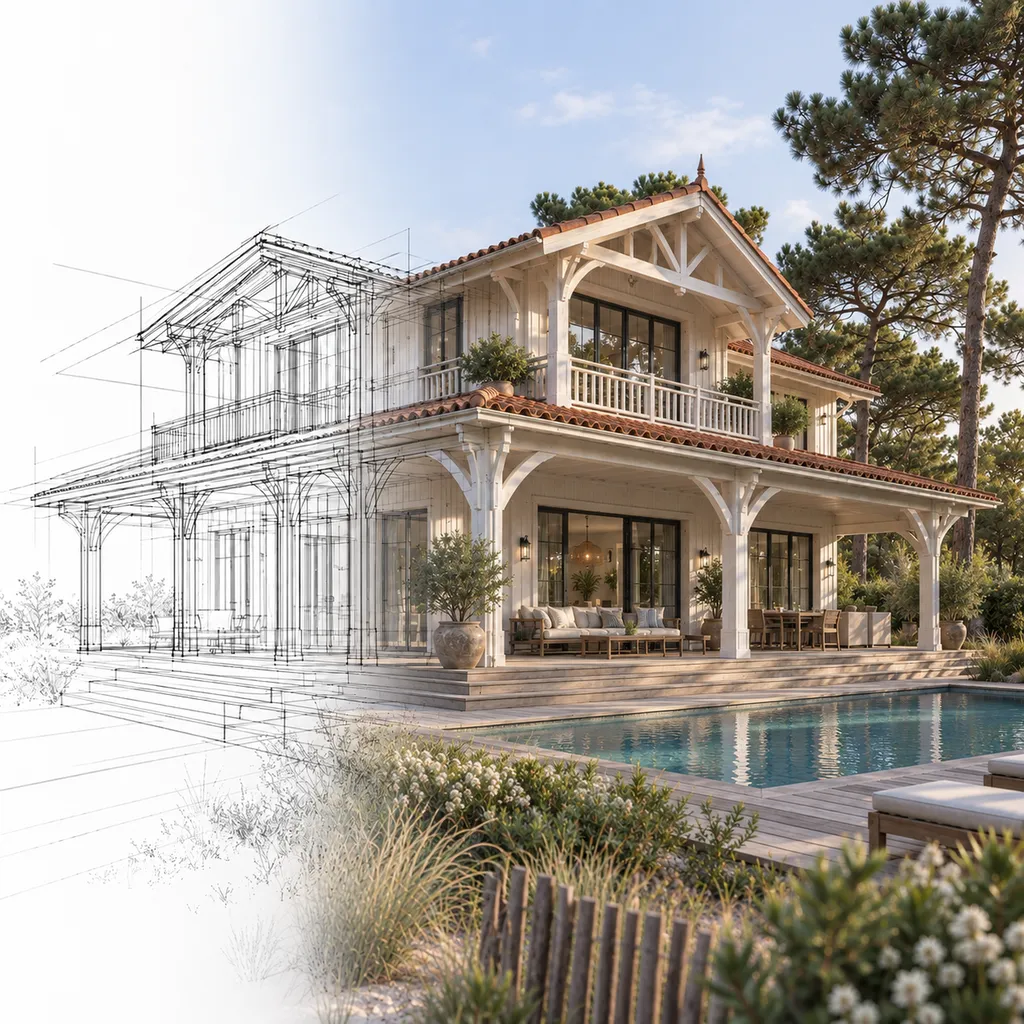 L'agence ARA située sur le Bassin d'Arcachon, est une agence d'architecture créée par Roxane ATTANASIO architecte