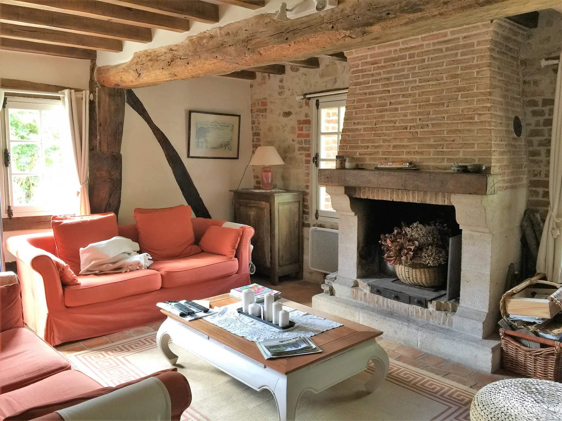 vente maison normande à colombages dans le pays d'auge