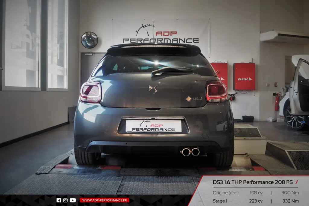 Reprogrammation moteur Montpellier - DS3 1.6 THP Performance 208cv - ADP Performance
