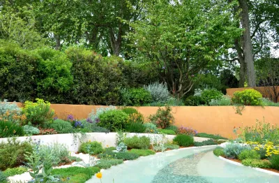 Création de jardin méditerranéen moderne dans le Vaucluse (84)