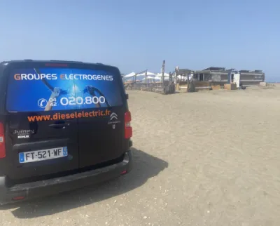 Intervention urgente d'un groupe électrogène de notre équipe au Grau du Roi