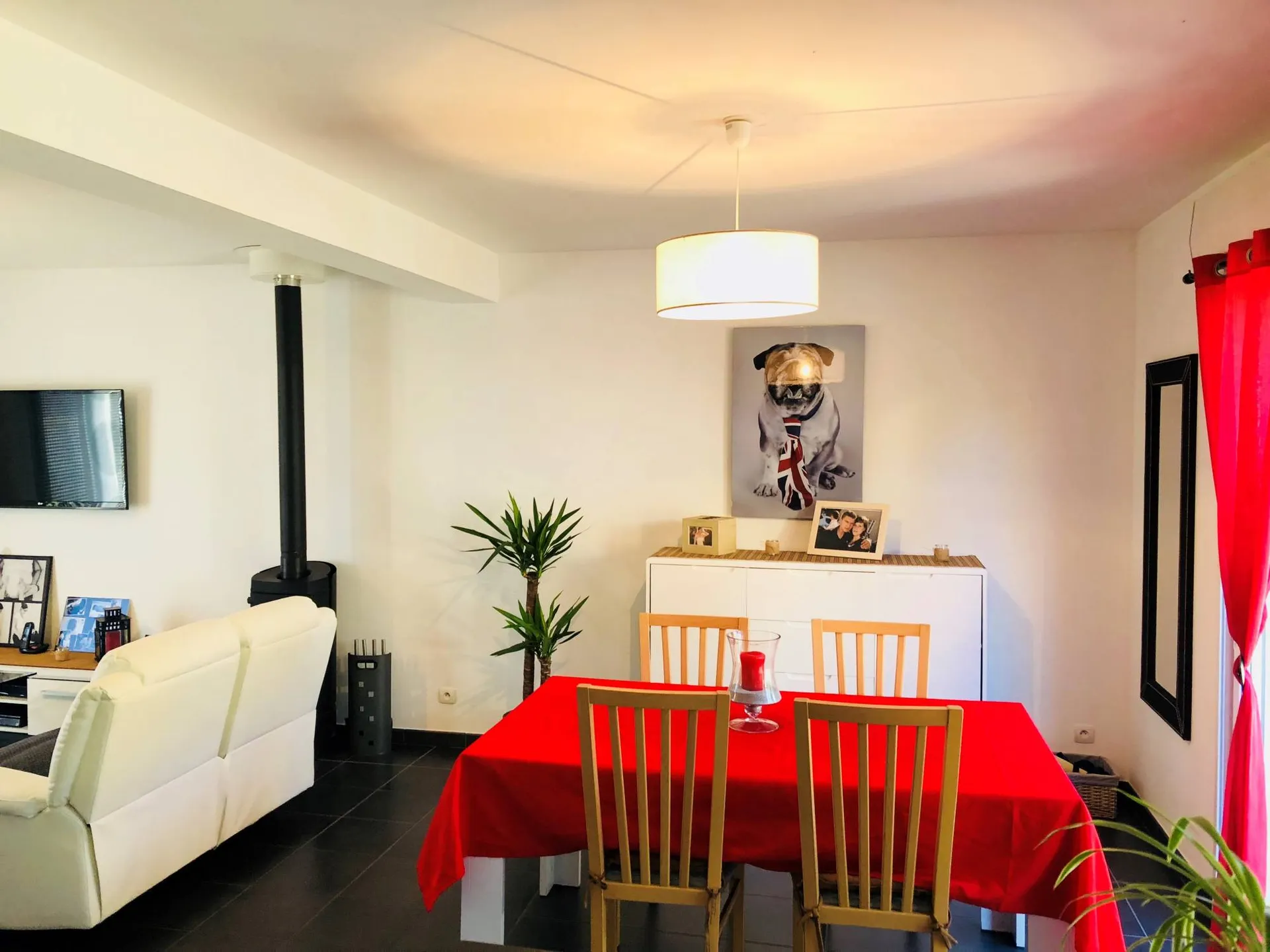 Maison individuelle à Lisieux avec poêle à bois