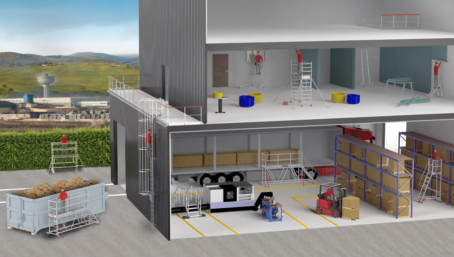 Solutions professionnelles pour le travail en hauteur et la sécurité de vos chantiers près de Marseille et Aix en Provence dans les Bouches du Rhône