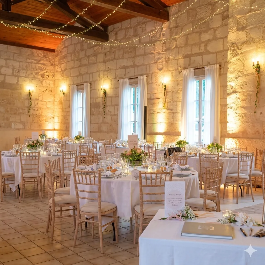 Vue de l'intérieur du cuvier du Château des Tours au Bouscat