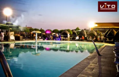 Location de salle pour anniversaires près d'Avignon dans un restaurant avec piscine