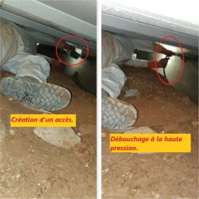 Débouchage d'une canalisation cuisine en vide sur Marseille 13013.