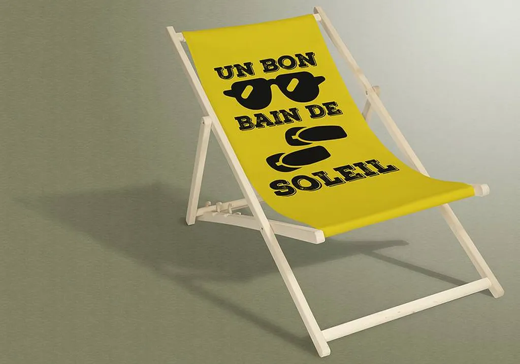 impression sur chaise longue transat impression logo marseille graphiste