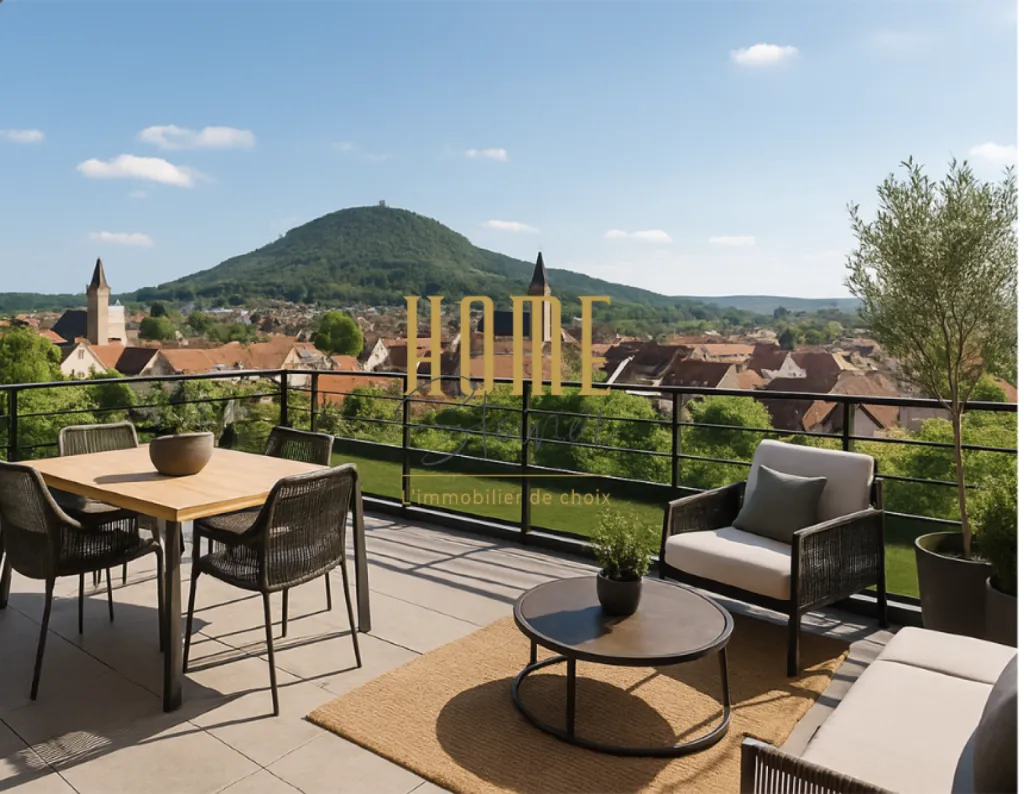 Terrasse vue sur le Haut-Barr de Saverne