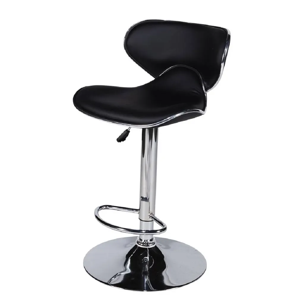 Location tabouret réglable cuir noir à Lyon