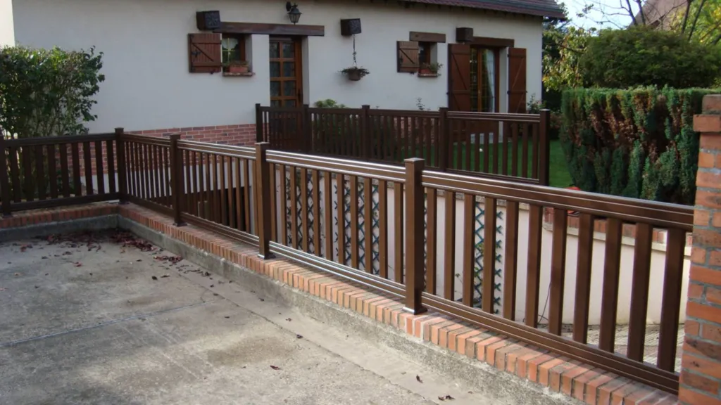 pose d'une clôture en alu sur muret dans l'Eure 27