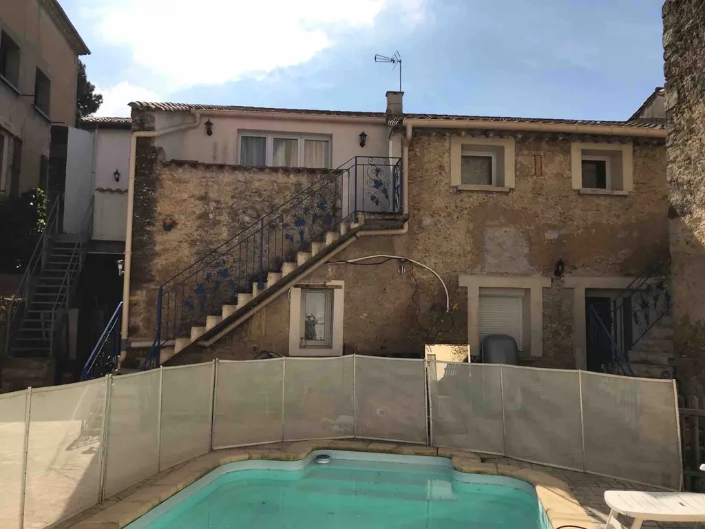 Rénovation mur en pierre sur une maison de village à Boujan-sur-Libron proche de Béziers