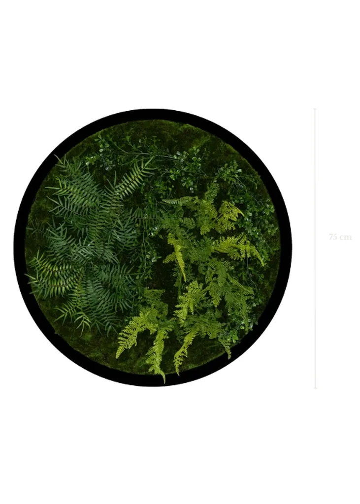 Tableau végétal circulaire artificiel design haut de gamme pour vos espaces professionnels en région PACA