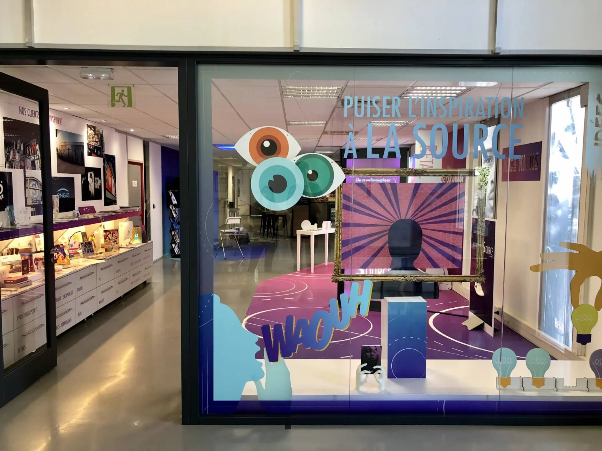 Impression Vitrophanie tous type d'adhésif découpe de lettre et de formes complexes villeurbanne