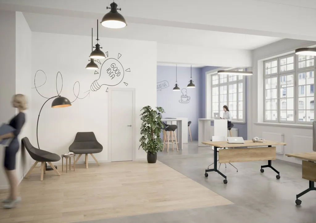 Agencement de tables modulaires avec plateau rabattable à Alès