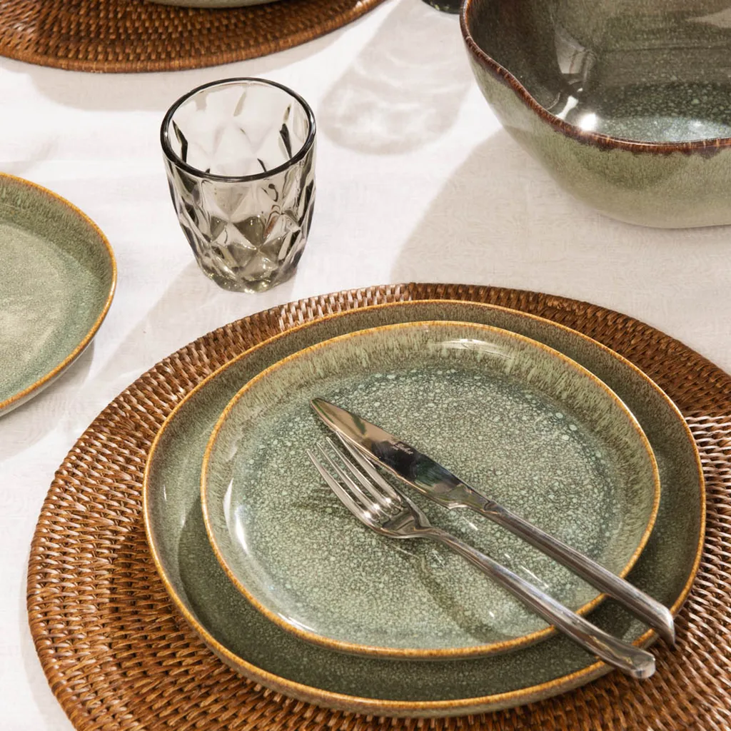 assiettes en grès tendance silva Table Passion