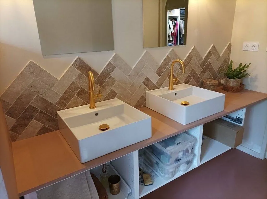 Briquettes de travertin mix sur Ambarès et Lagrave