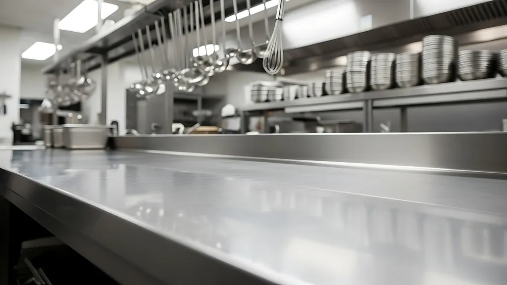 Installation de Plan de travail en inox pour cuisine professionnelle à Marseille et Aubagne