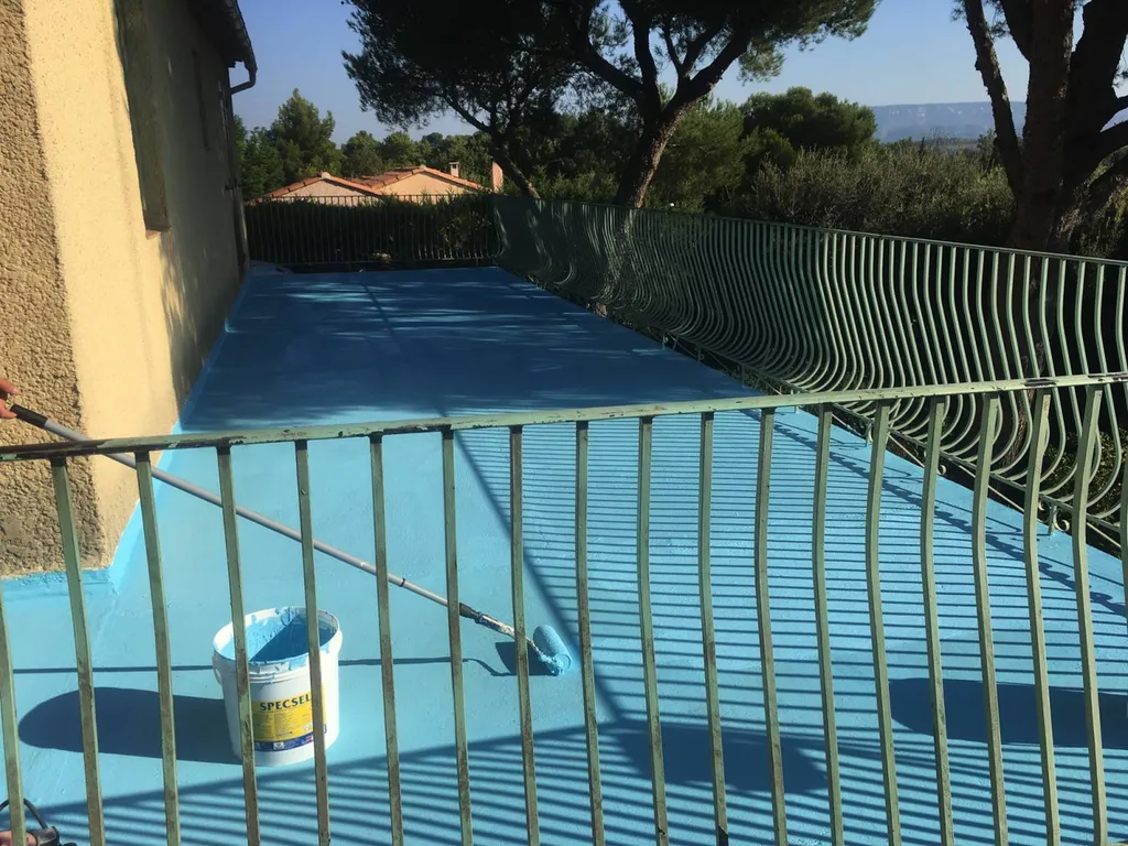 Rénovation d'une terrasse d'une maison individuelle à Lamanon