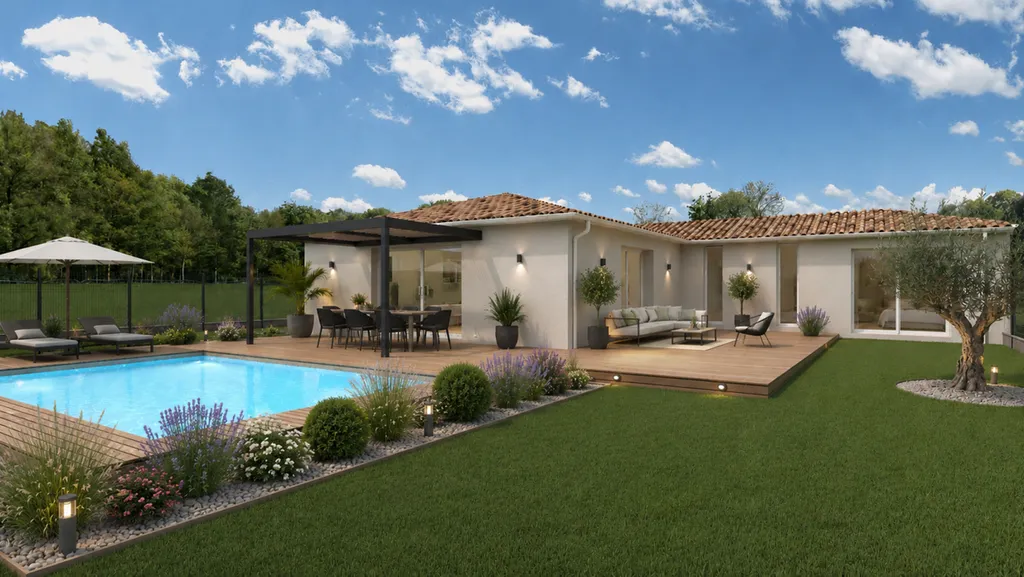 Superbe maison neuve de 130m² située sur la commune de Lignan-de-Bordeaux, dans un environnement calme, verdoyant et particulièrement agréable à vivre