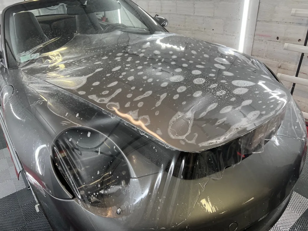 Protection en PPF Skyfol Élite d’une Porsche 997, à Arnage 72