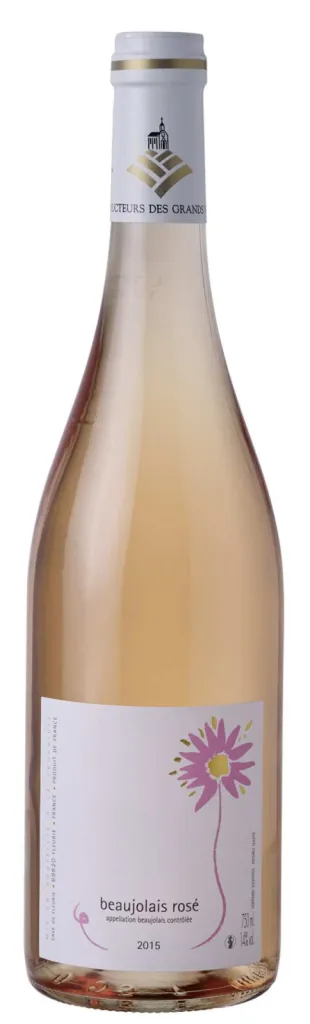 photographe à Lyon de bouteilles de vin beaujolais rosé