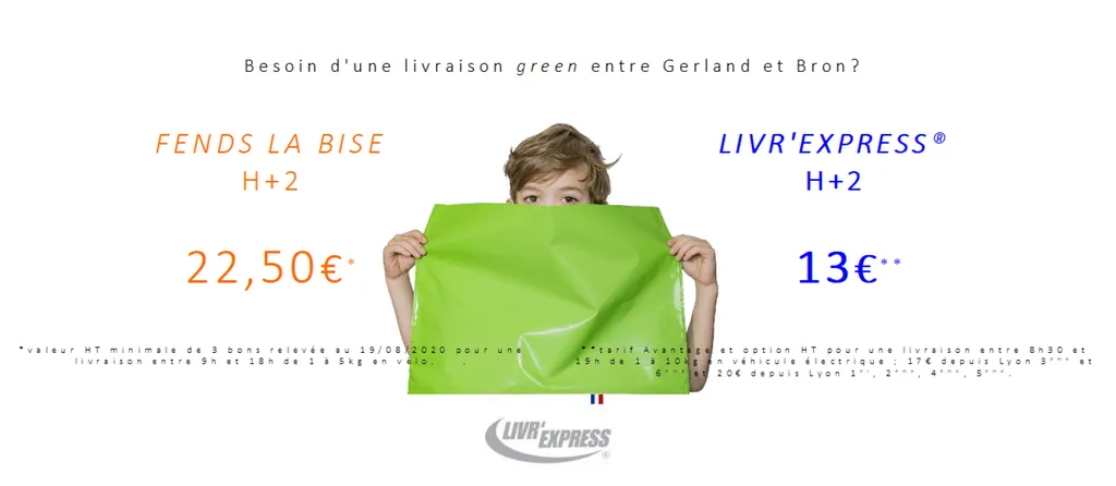 Petit prix Livr'Express® à Bron (exemple CGV 2020)