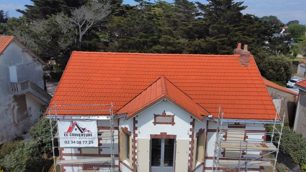 toiture après installation des différente résine hydrofuge 