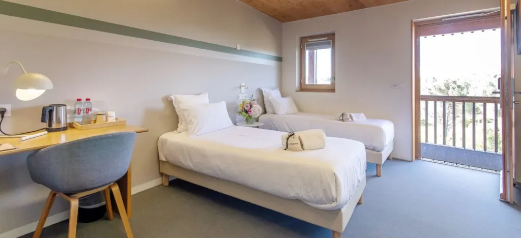 Chambre Premium Twin Hôtel à Aix-en-Provence avec lits séparés et salle de bain privative