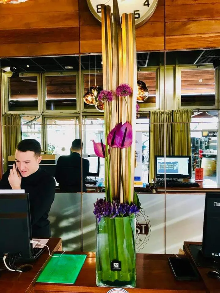 Motif de fleurs pour salon Sirha restaurant lyon 9