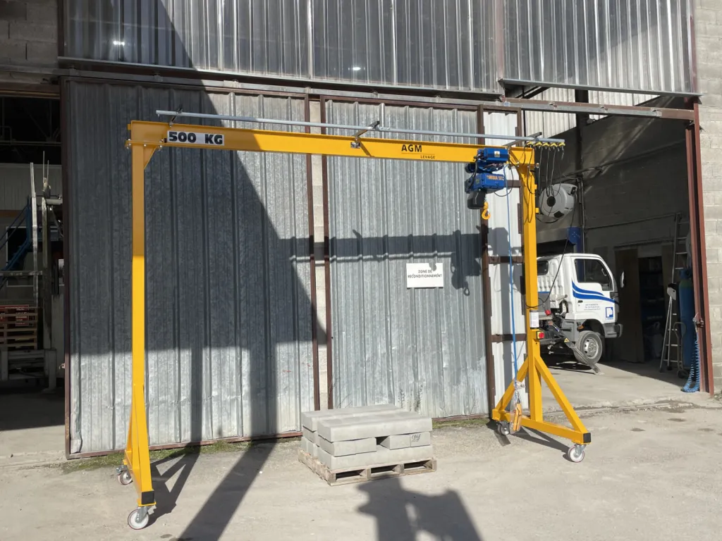 Portique de 500Kg déplaçable