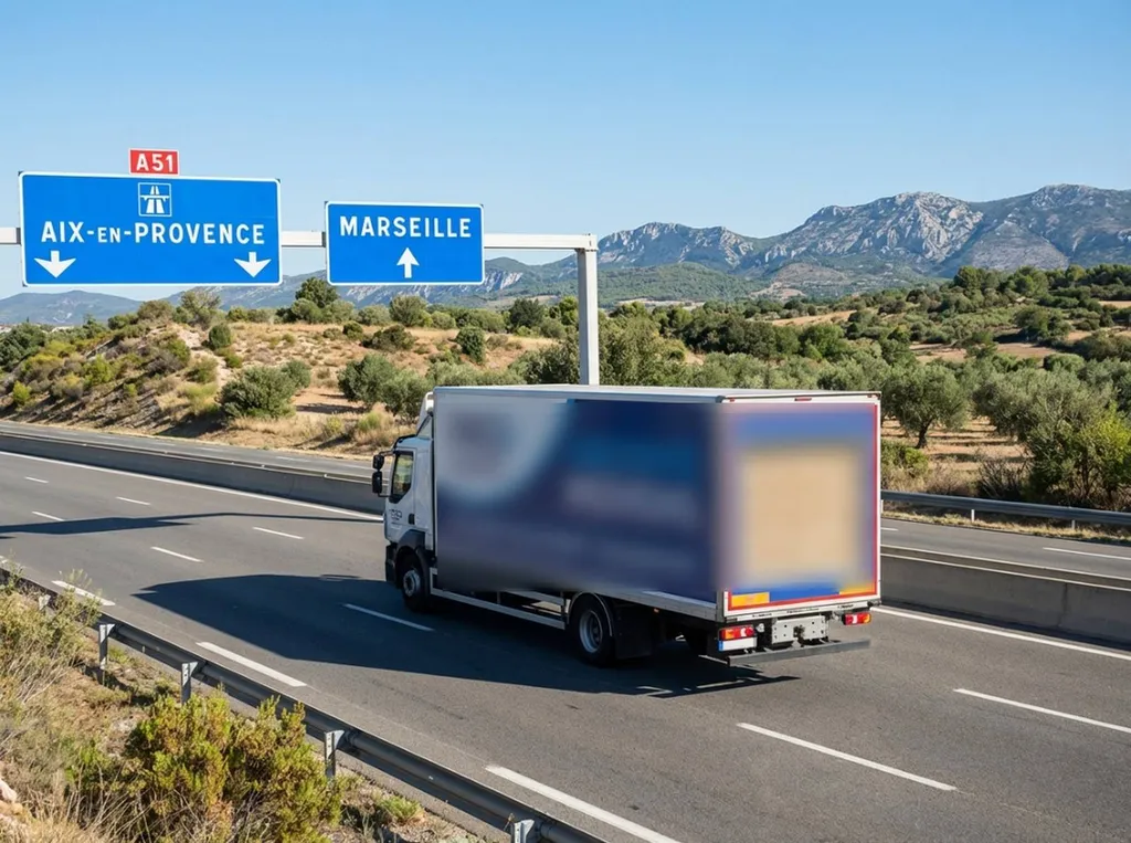 Déménagement d'archives entre Marseille et Aix-en-Provence : transport sécurisé sur l'A51, cartons scellés, intervention rapide