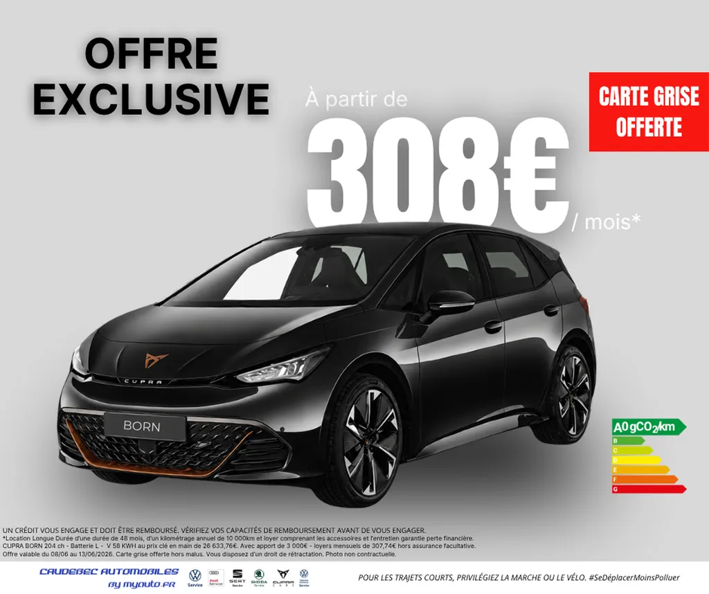 Offre exclusive véhicules d'occasion à La Frénaye : Carte Grise Offerte et Loyers Exclusifs chez Caudebec Automobiles by Myauto.fr